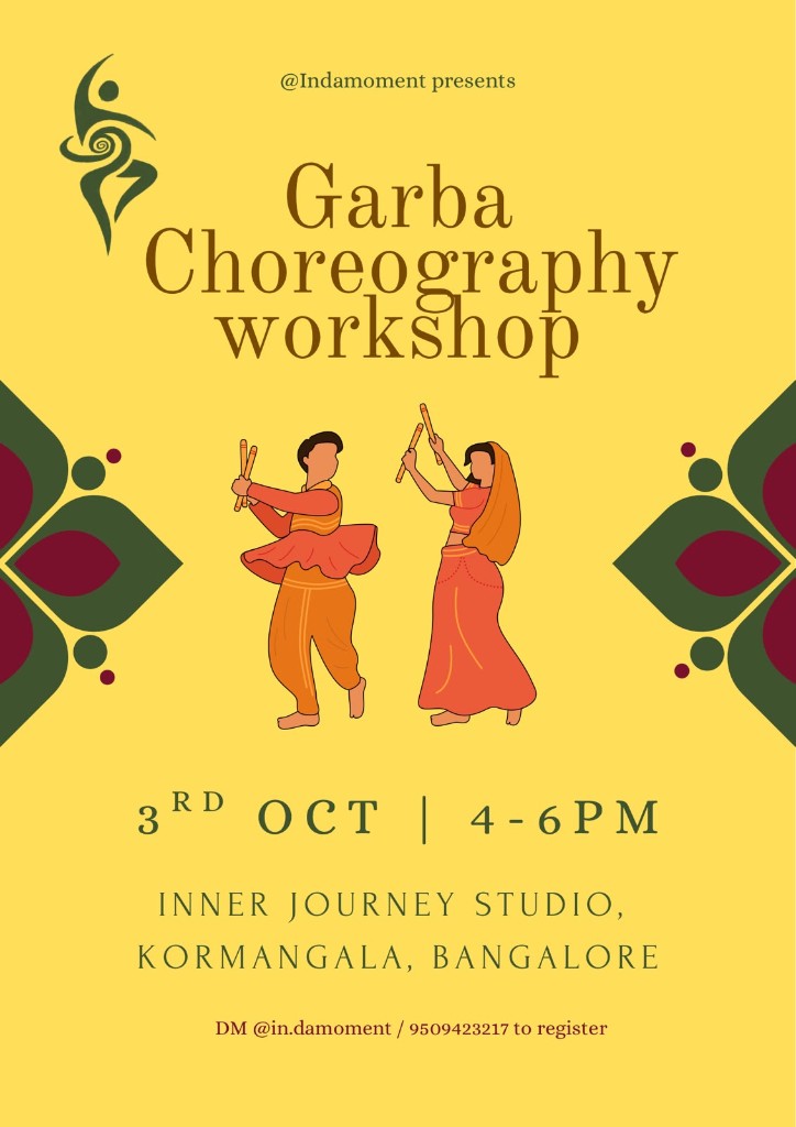 Garba Choreography Workshop, Bangalore event on Botle