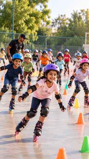 Skating at Jaitun's football Academy, BTM Layout — Bangalore